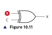 Figure 10.11 showing the final stage of the circuit