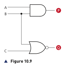 Figure 10.9 showing the first stage of the circuit
