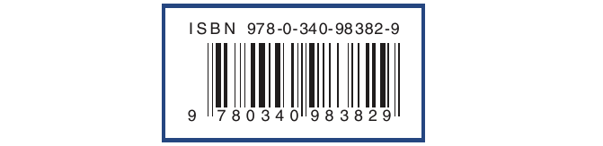 Course-book Figure 2.15 showing an ISBN-13 barcode with its check digit