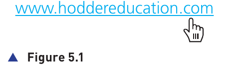 Course-book Figure 5.1 showing a web hyperlink