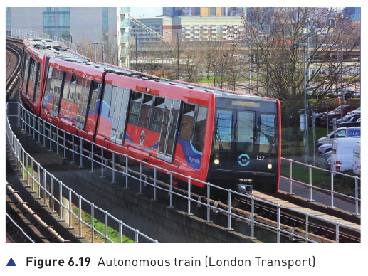 Textbook Figure 6.19 Autonomous train
