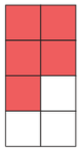 Five-eighths of a rectangle.