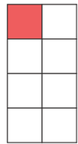 One-eighth of a rectangle.
