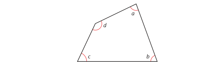 Angles in a four-sided figure