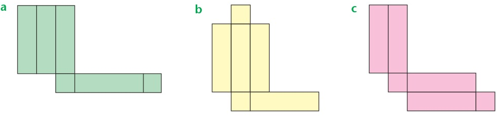 Net arrangement demonstrating how polygon faces meet to form a 3-D solid.
